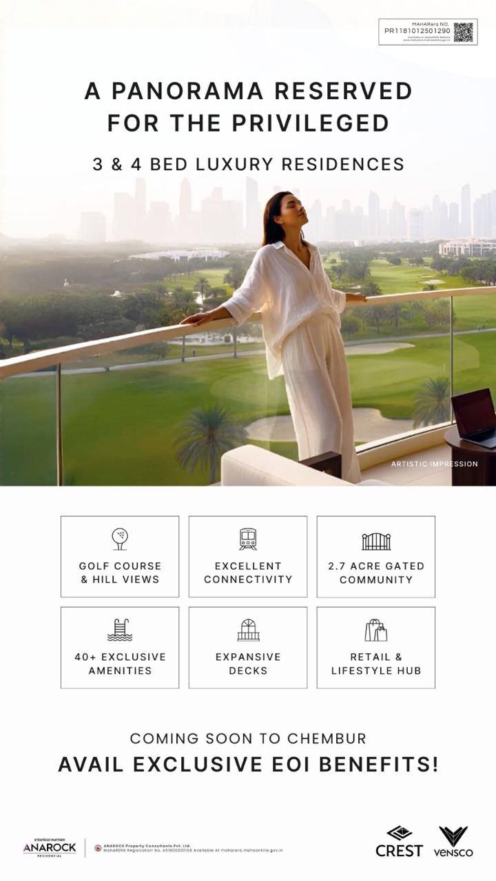 4 BHK Flats in Crest For sale in Chembur East